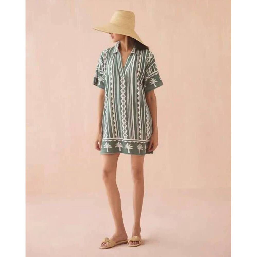 NEW OMIKA rumi dress in kiera palm